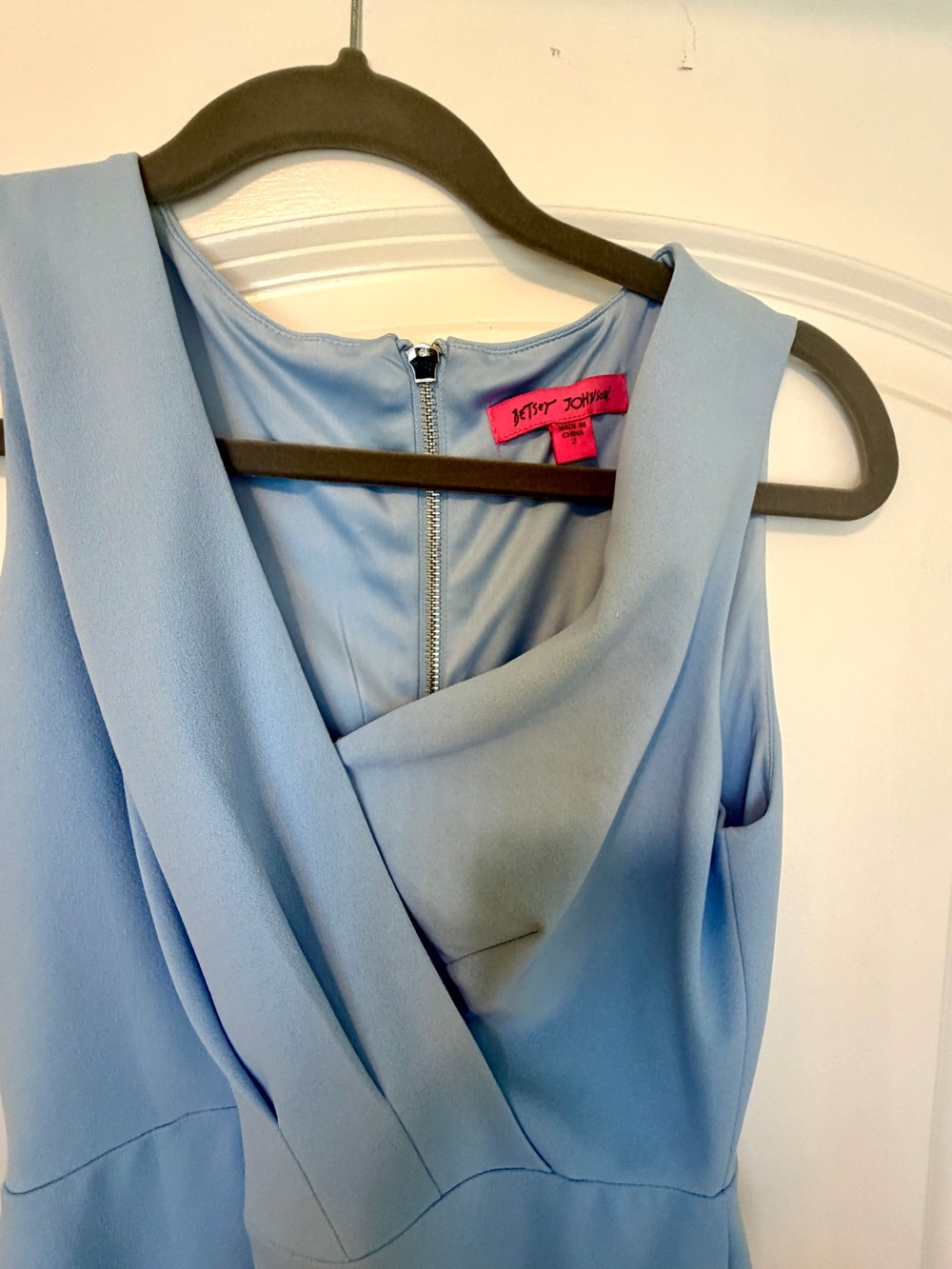 Betsey Johnson Powder Blue One-Shoulder Dress